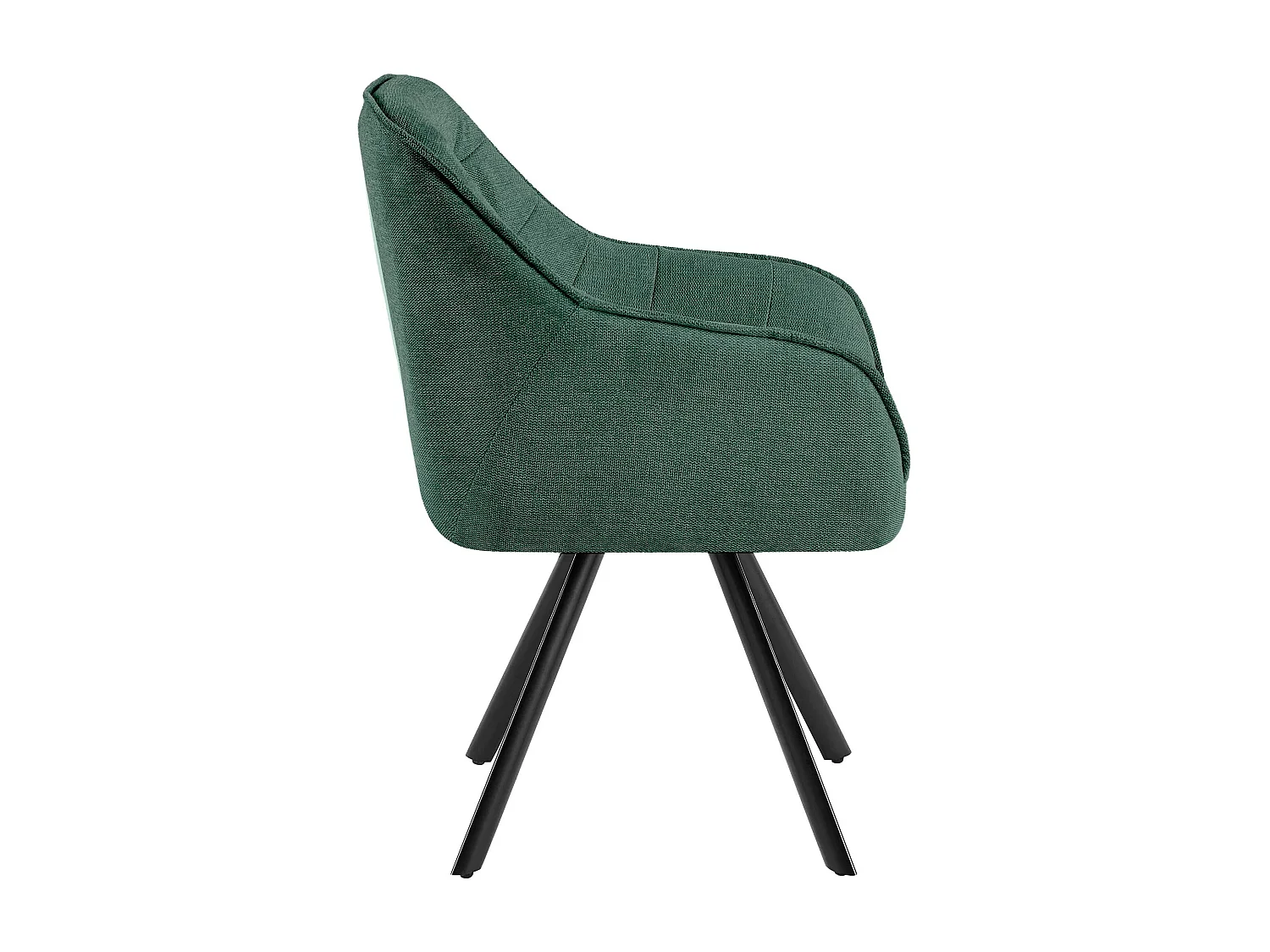 chaise salle à manger - Tissu - Vert - Pettuli