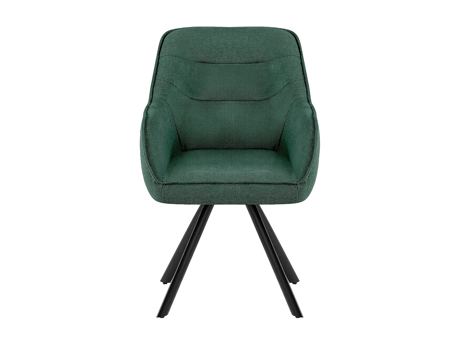 chaise salle à manger - Tissu - Vert - Pettuli