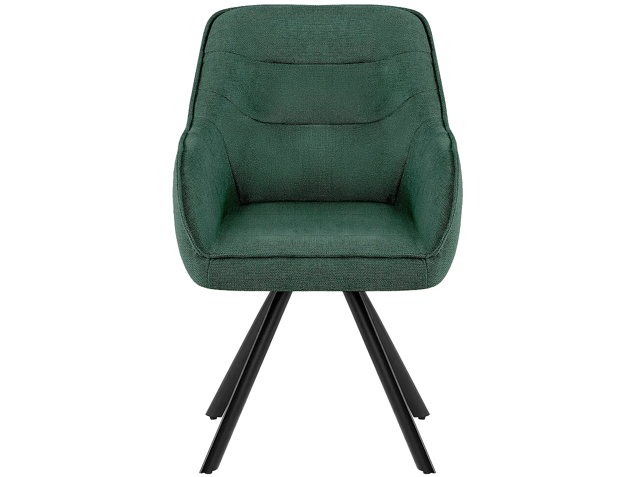 chaise salle à manger - Tissu - Vert - Pettuli
