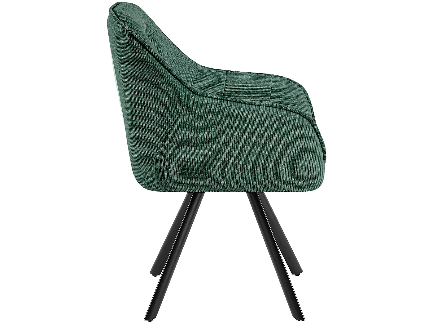 chaise salle à manger - Tissu - Vert - Pettuli