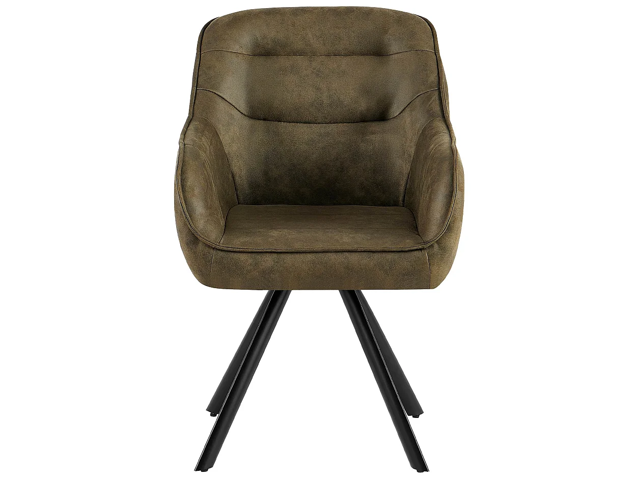 chaise salle à manger - Similicuir - Vert antique - Pettuli