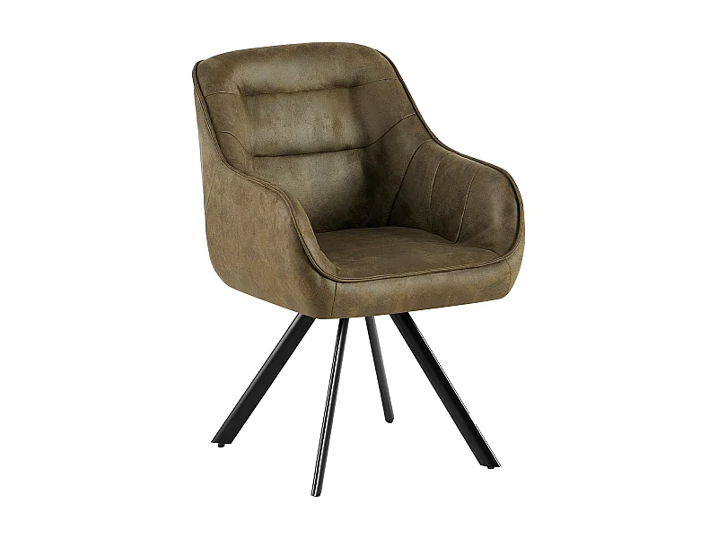 chaise salle à manger - Similicuir - Vert antique - Pettuli