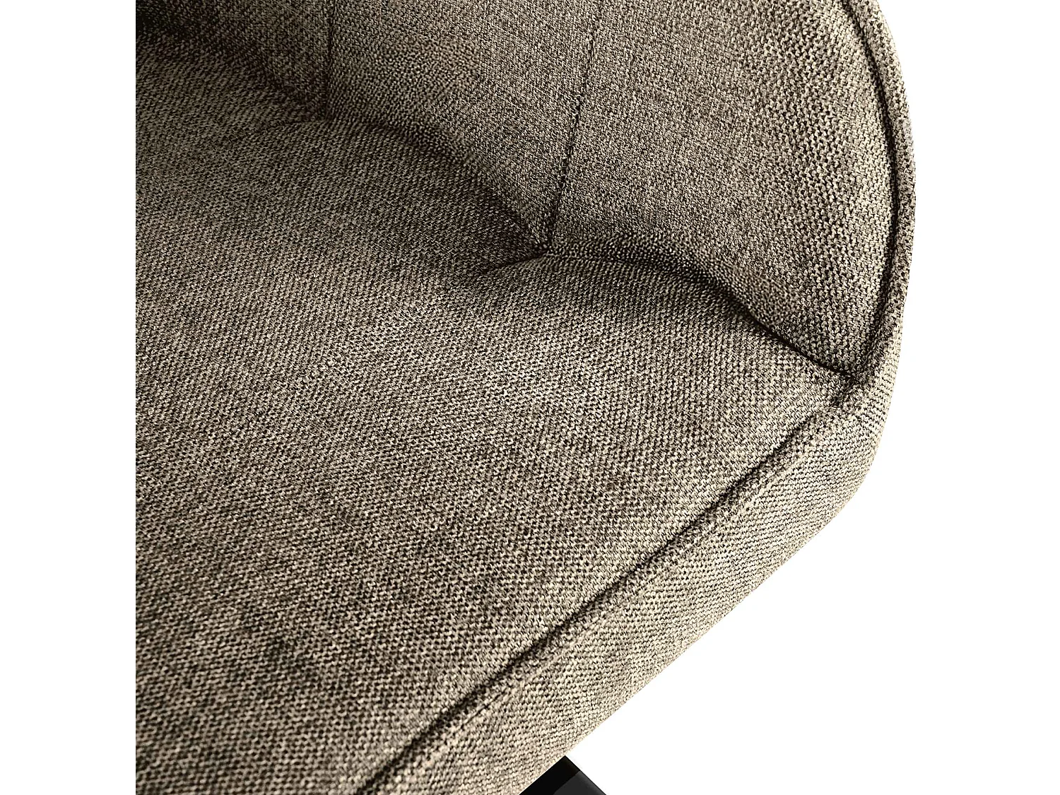 chaise salle à manger - Tissu - Taupe - Pettuli