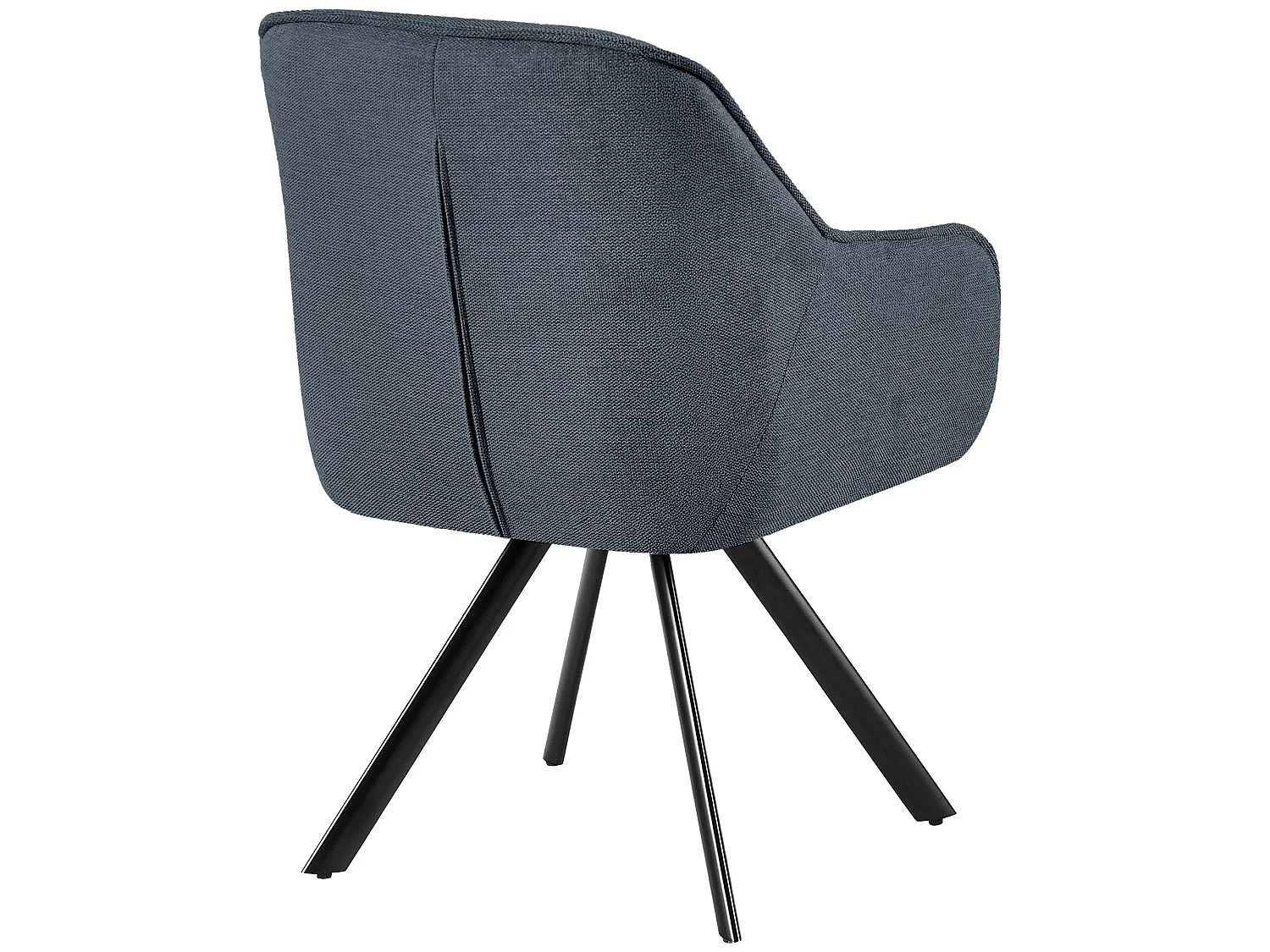chaise salle à manger - Tissu - Gris foncé - Pettuli