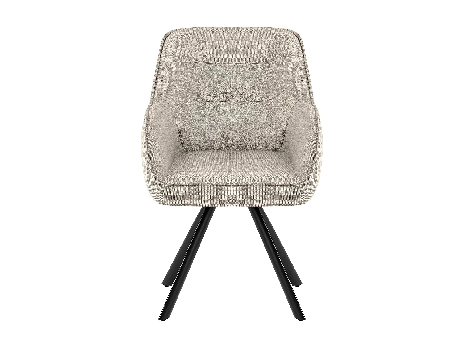 chaise salle à manger - Tissu - Crème - Pettuli