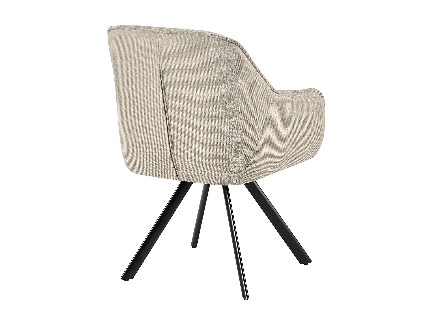 chaise salle à manger - Tissu - Crème - Pettuli