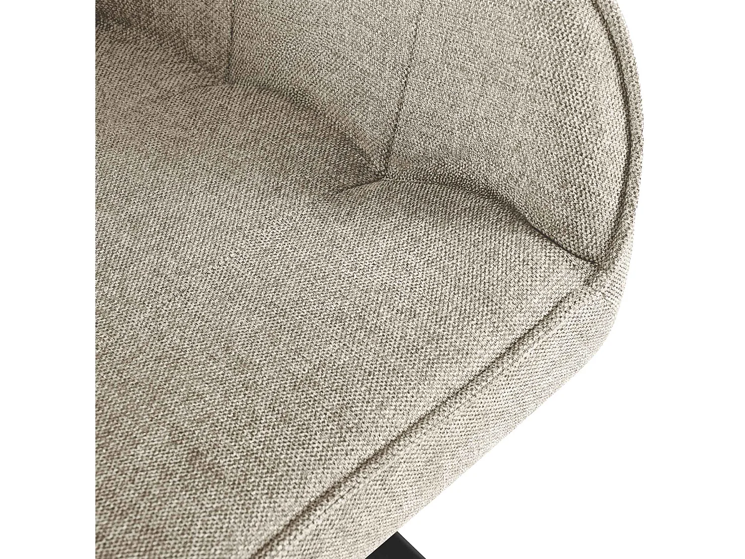 chaise salle à manger - Tissu - Crème - Pettuli