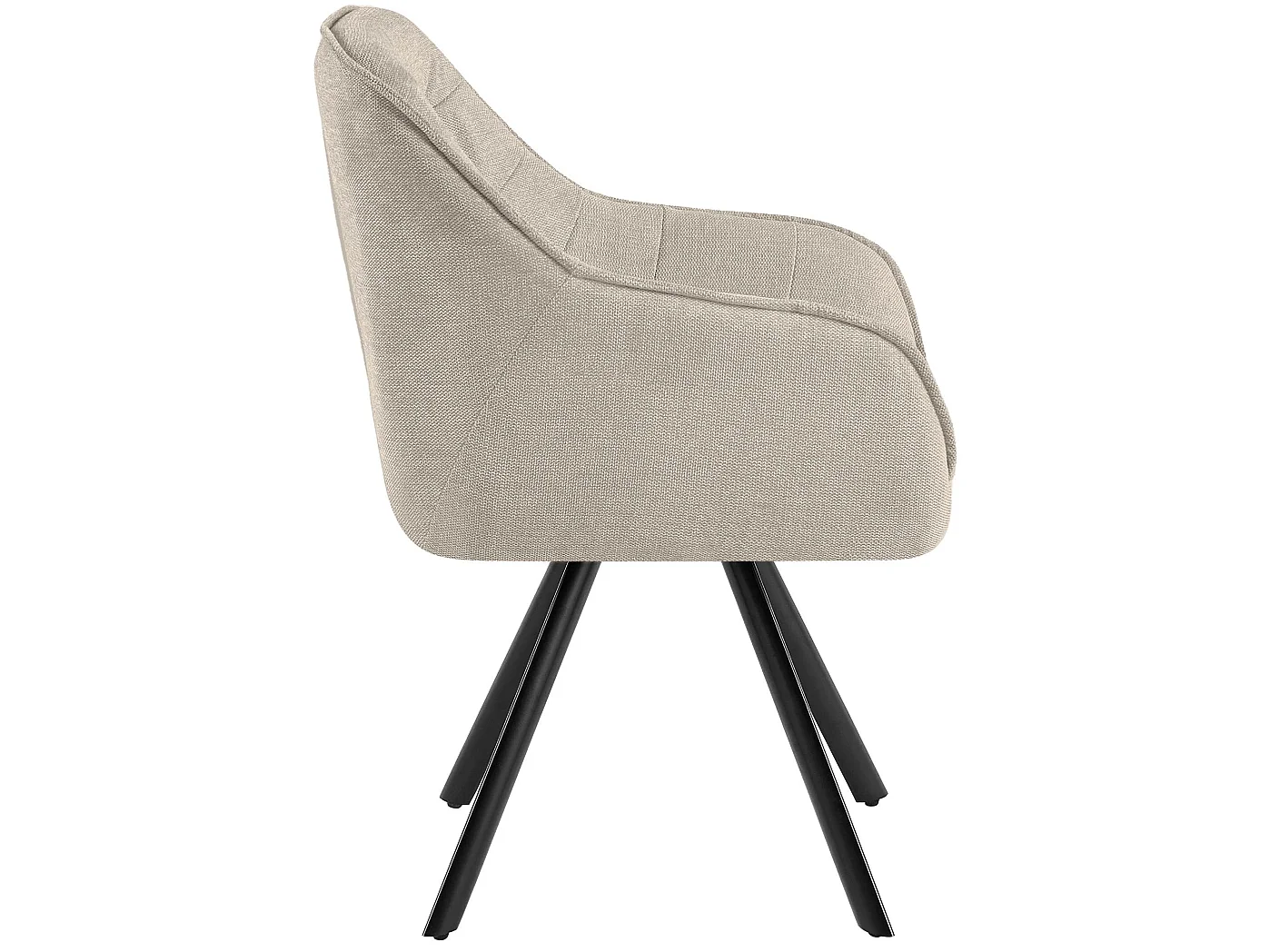 chaise salle à manger - Tissu - Crème - Pettuli