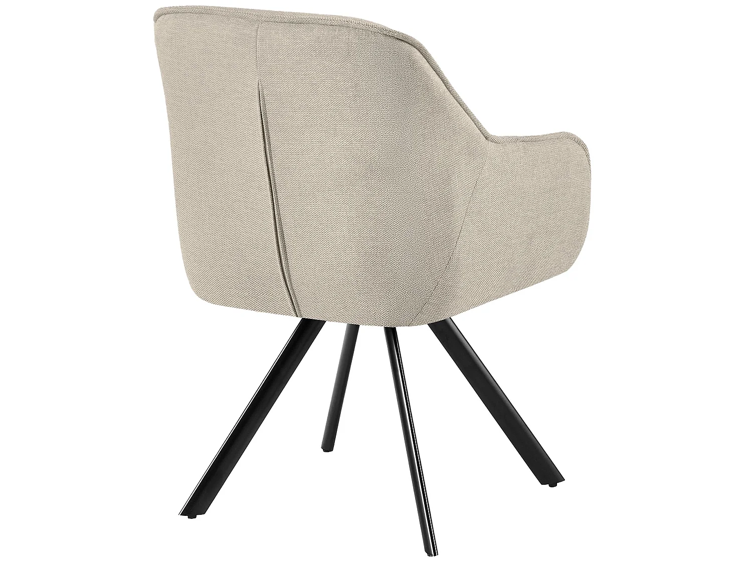 chaise salle à manger - Tissu - Crème - Pettuli