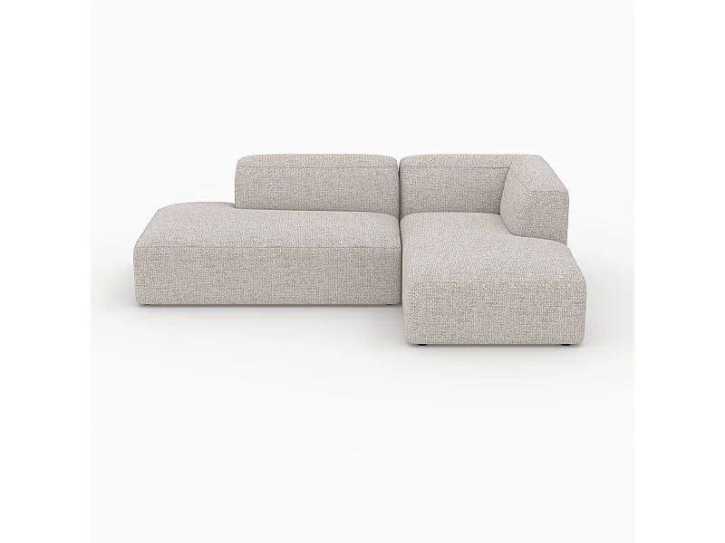 Sofá modular en tela beige de esquina derecha para 4 personas - Hestia