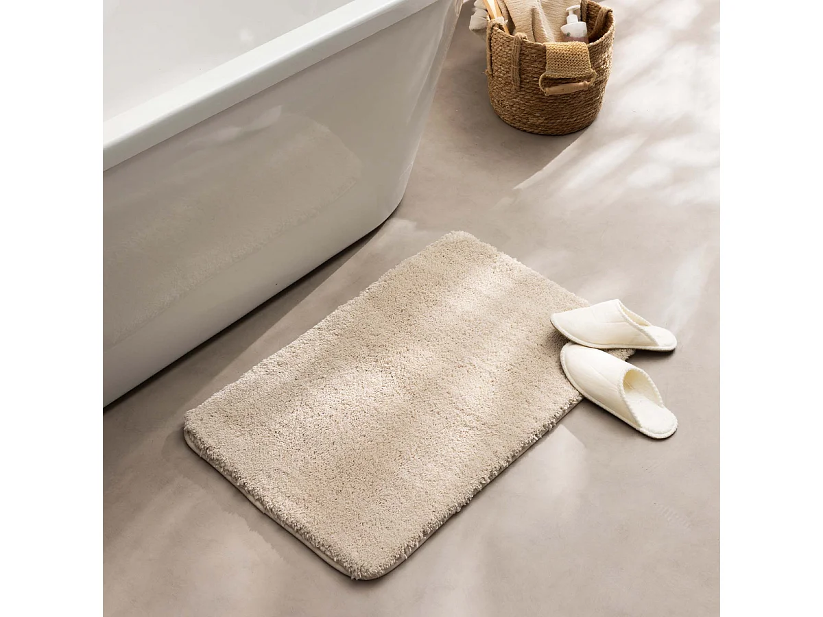 Tapis de Bain en Microfibre "Mael" 50x80cm Sable