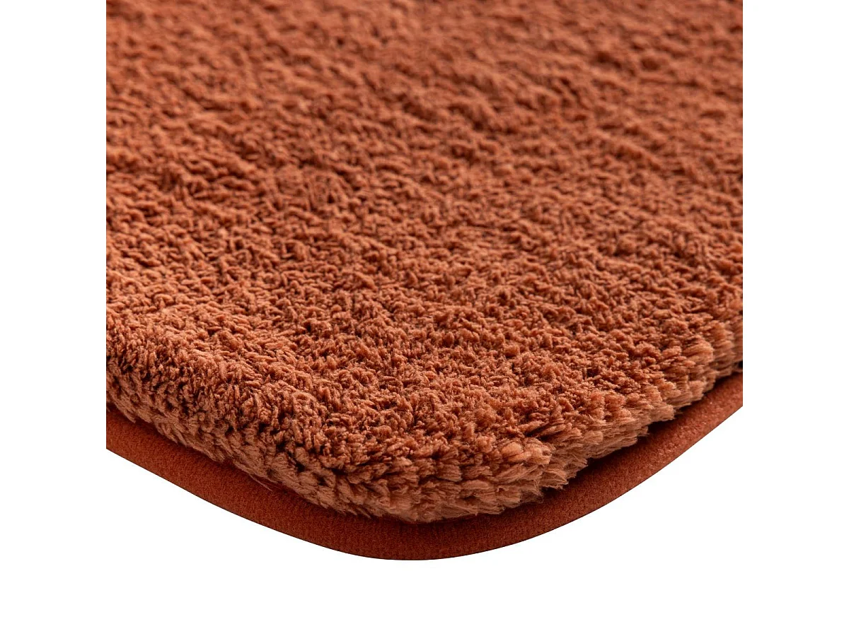 Tapis de Bain en Microfibre "Mael" 50x80cm Terracotta