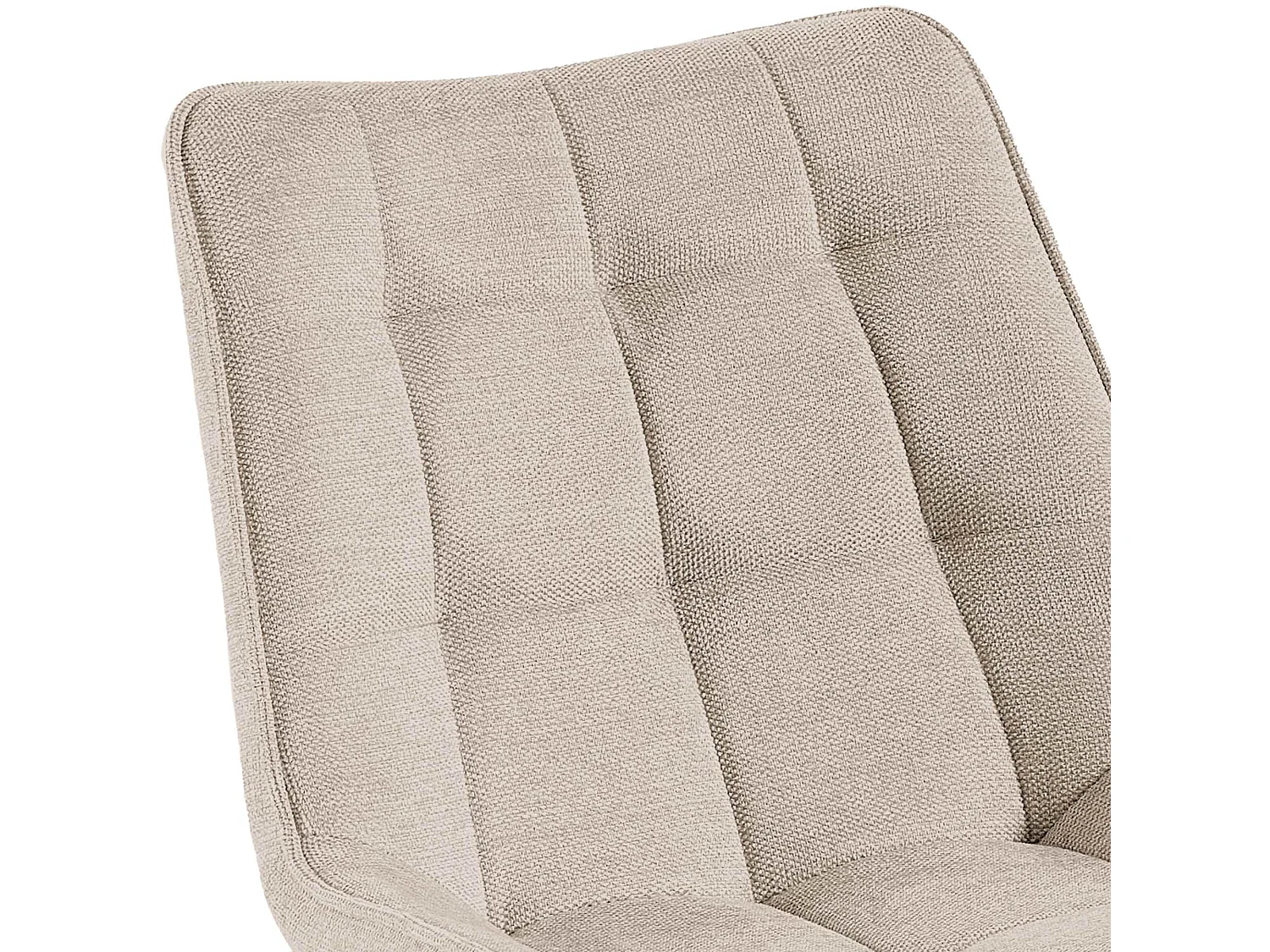 chaise salle à manger - Tissu - Crème - Colby