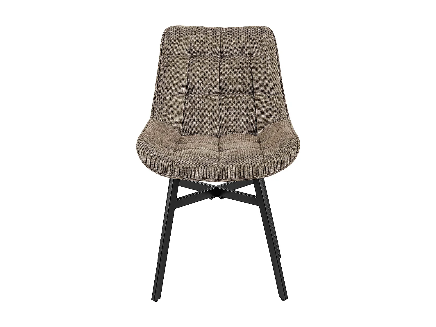 chaise salle à manger - Tissu - Taupe - Colby