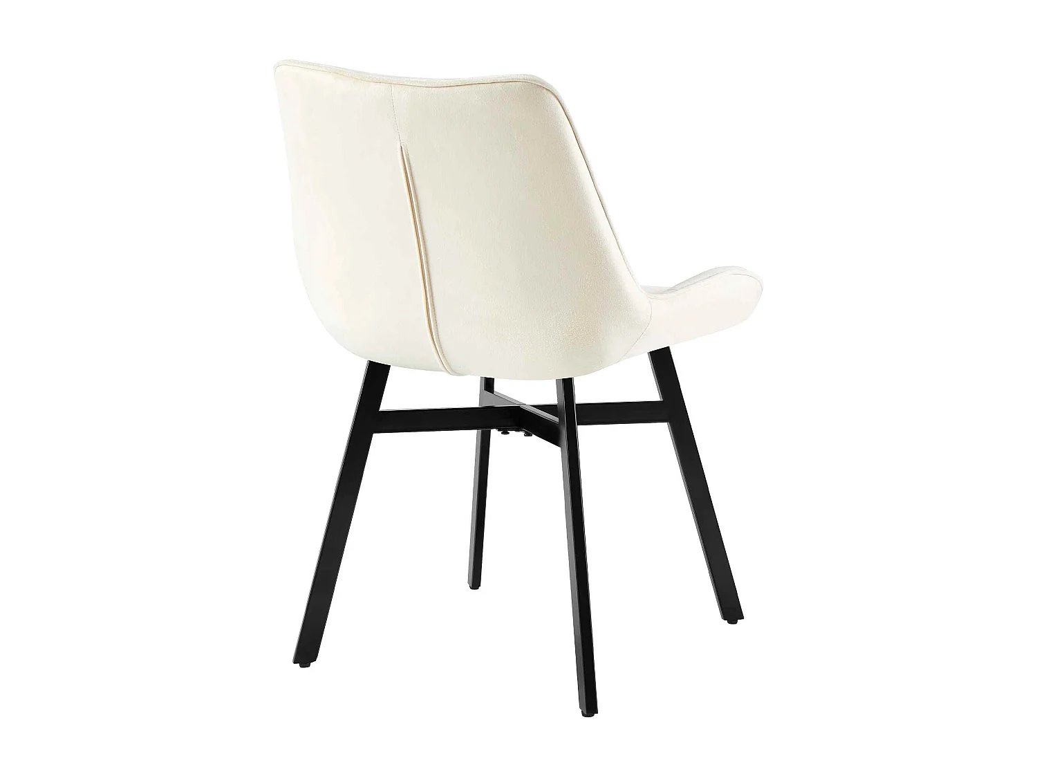 chaise salle à manger - Velours - Crème - Colby