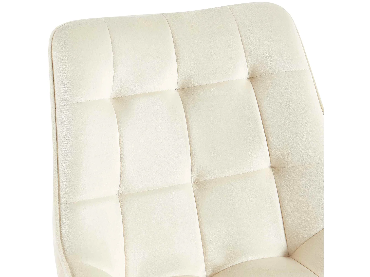 chaise salle à manger - Velours - Crème - Colby