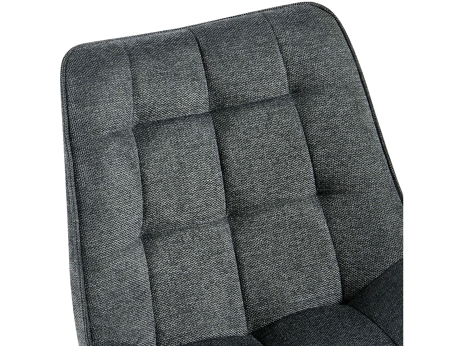 chaise salle à manger - Tissu - Gris foncé - Colby