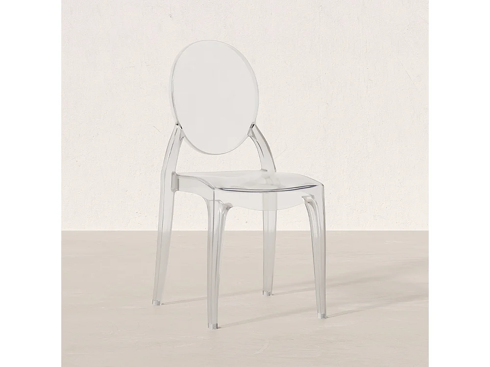 Transparenter Esszimmerstuhl - Victoria -Stil