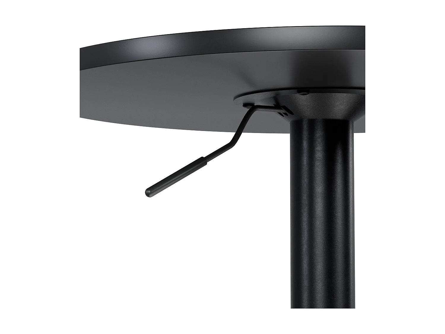 Table haute - rond Ø 52 cm - Bois - Noir / Noir - Xanten