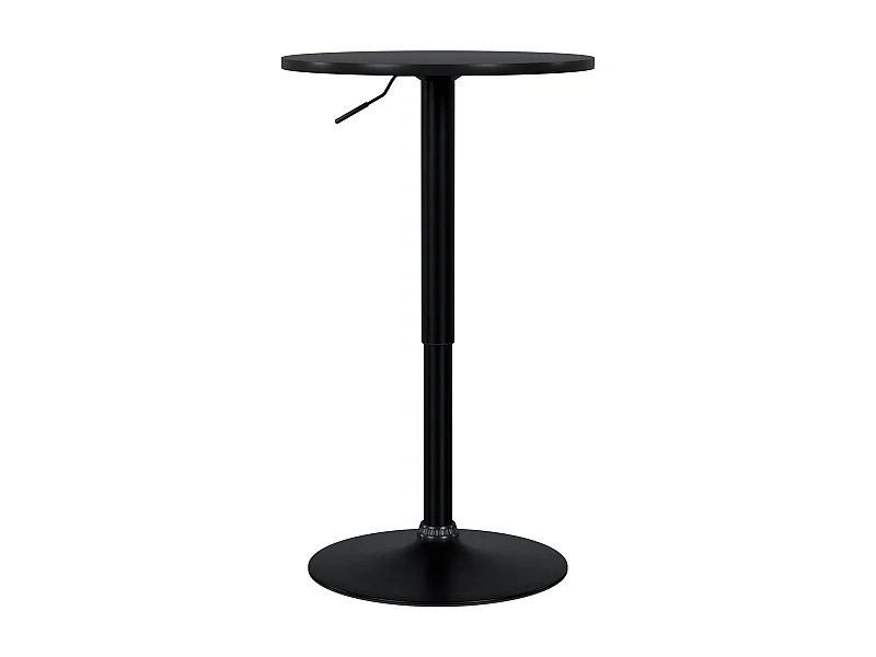 Table haute - rond Ø 52 cm - Bois - Noir / Noir - Xanten