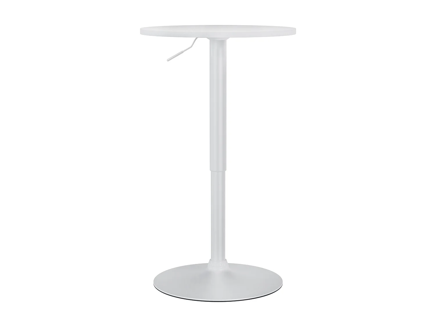 Table haute - rond Ø 52 cm - Bois - Blanc / Blanc - Xanten