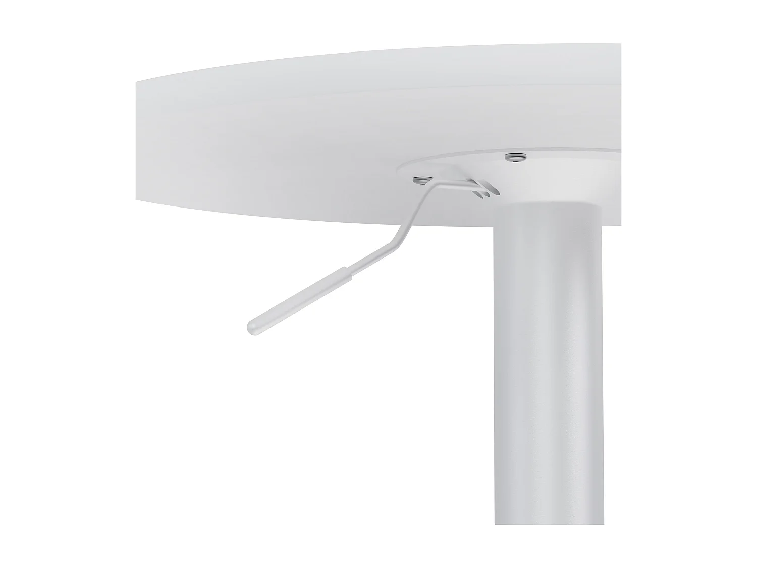 Table haute - rond Ø 52 cm - Bois - Blanc / Blanc - Xanten