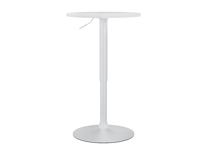Table haute - rond Ø 52 cm - Bois - Blanc / Blanc - Xanten