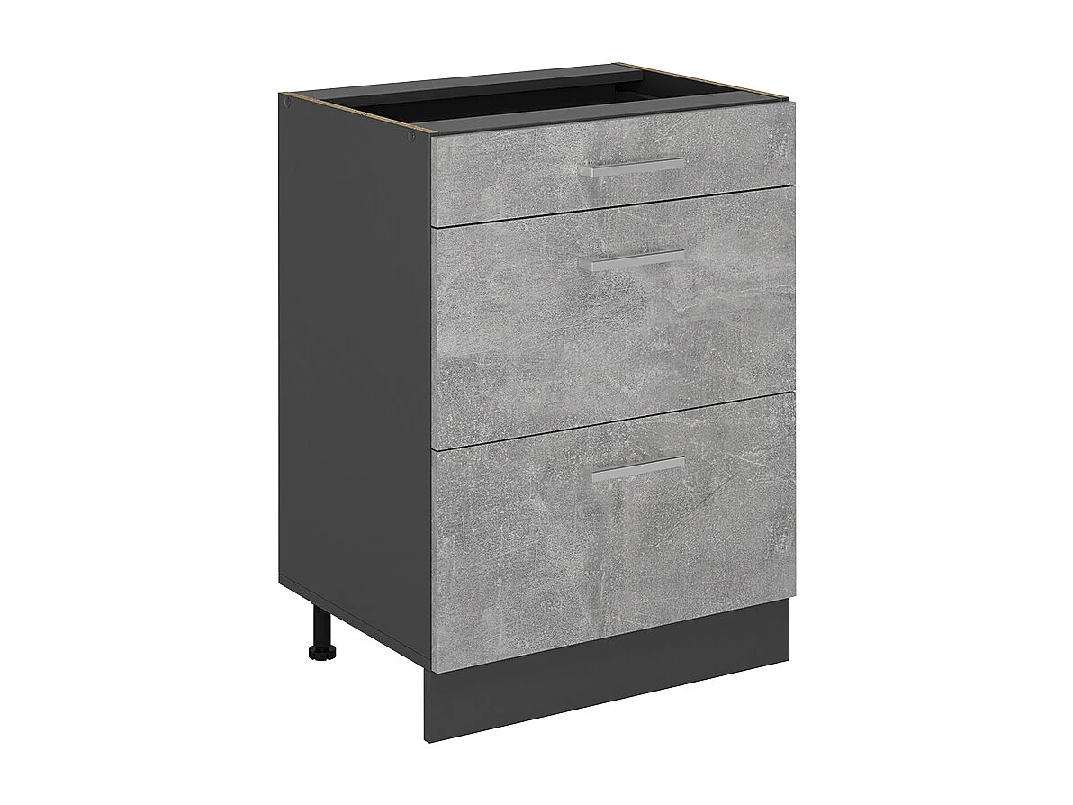 Meuble cuisine béton 60x46x81.6 r-line