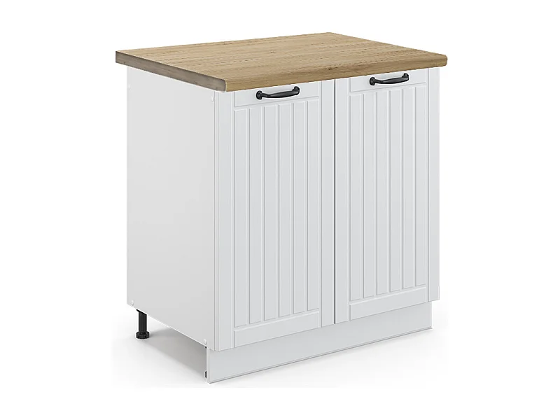 Armario bajo para fregadero blanco casa de campo 80x60x82 fame-line