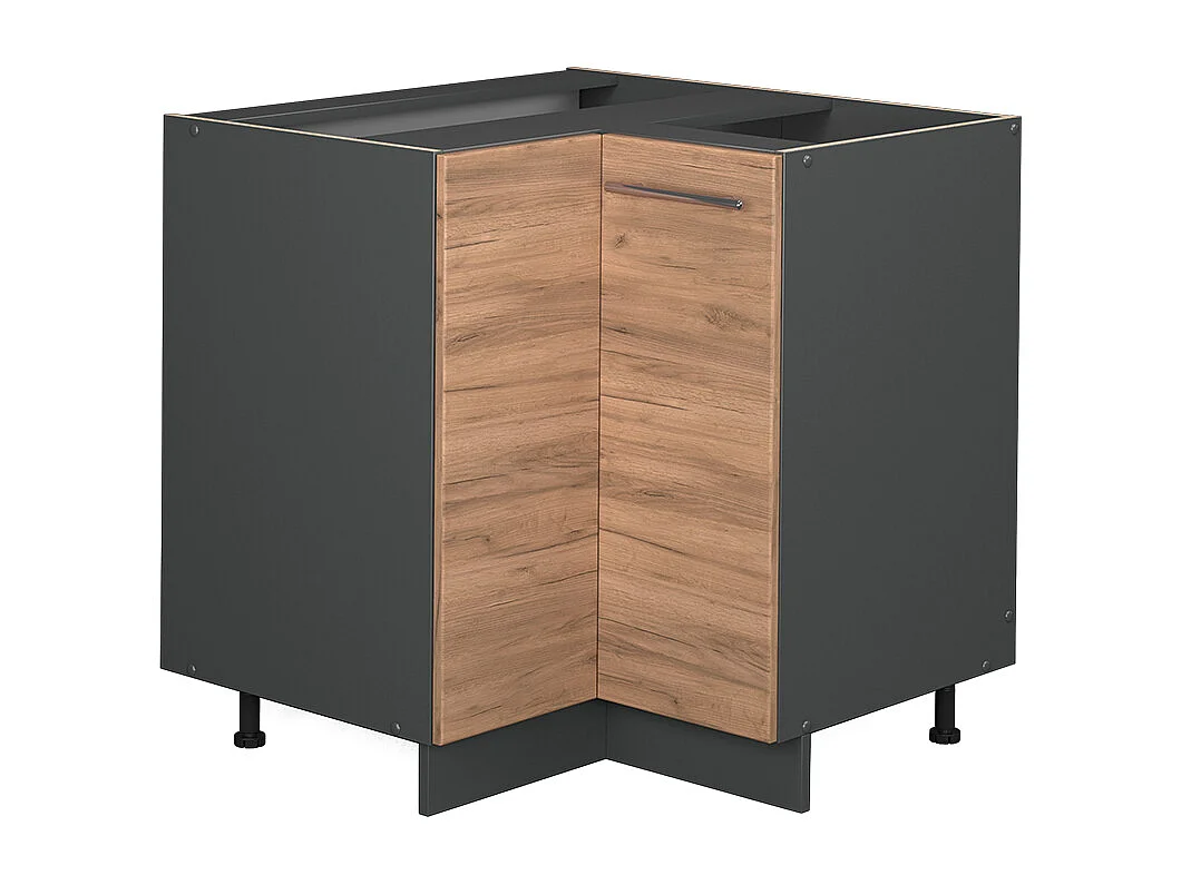 Meuble dangle chêne de force doré 80.5x51.6x82 fame-line