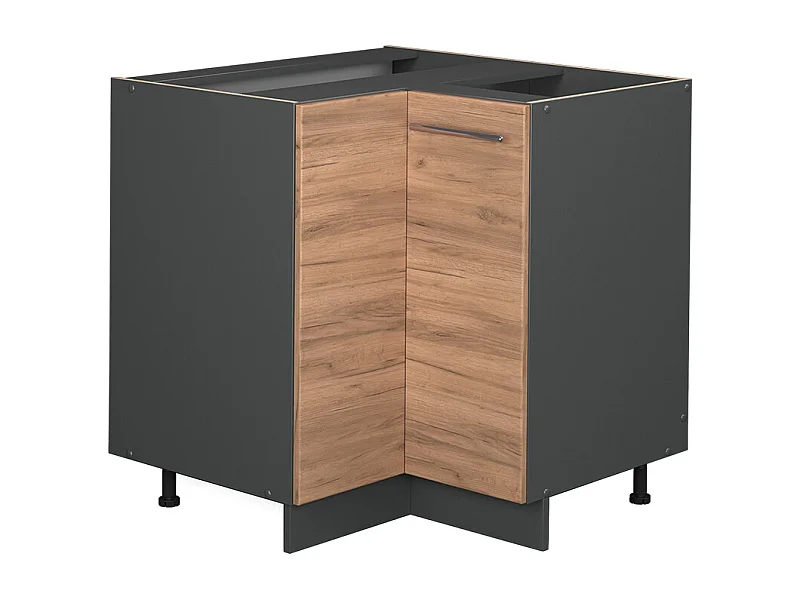 Meuble dangle chêne de force doré 80.5x51.6x82 fame-line