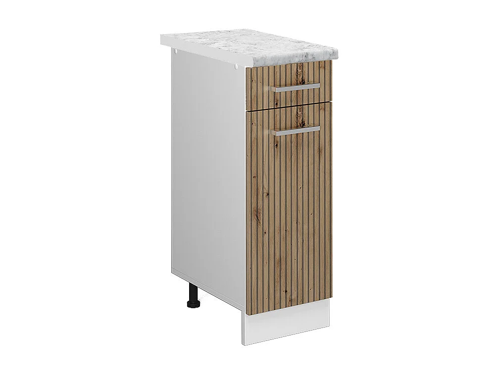 Mueble bajo de cocina roble artesanal 30x60x81.6 r-line