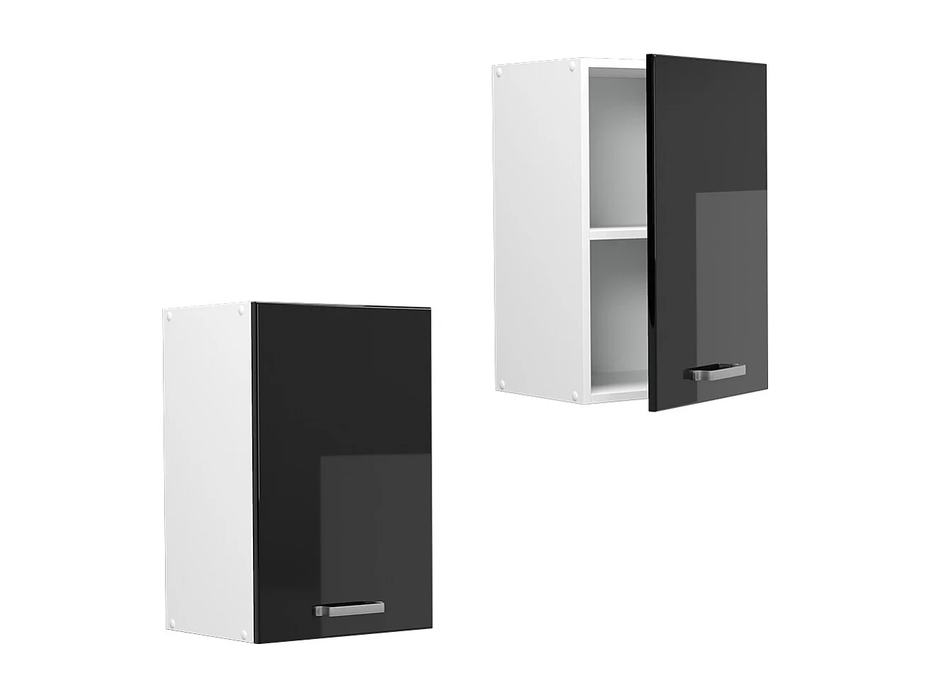 Armario colgante negro brillo intenso 40x31x60 r-line