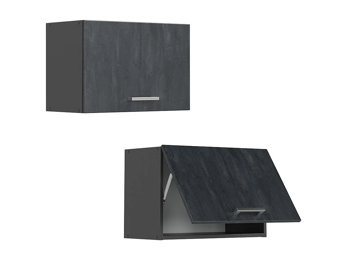 Elément haut de cuisine béton noir 60x31x40 r-line