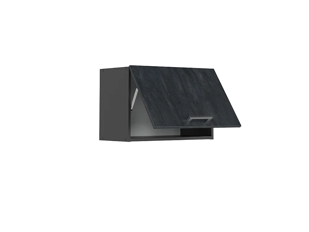 Wall cabinet black concrete 60x31x40 r-line