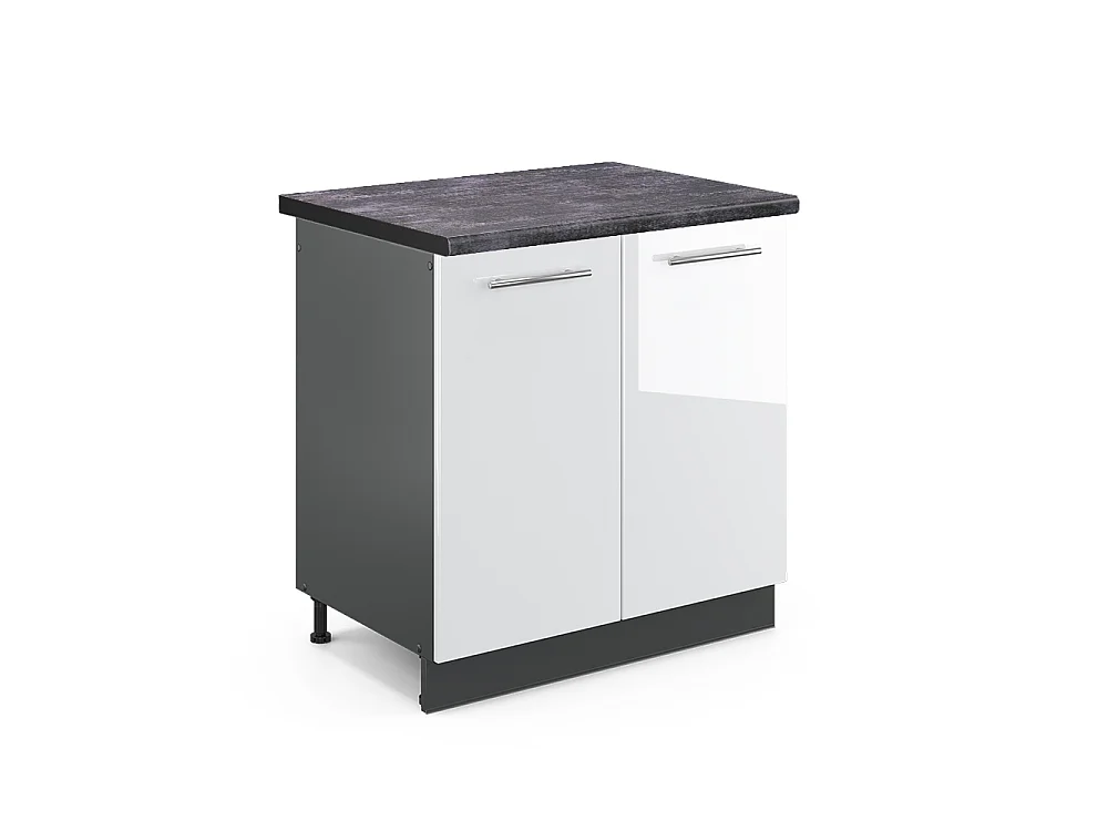 Mobile lavello cucina bianco lucido 80x60x82 fame-line