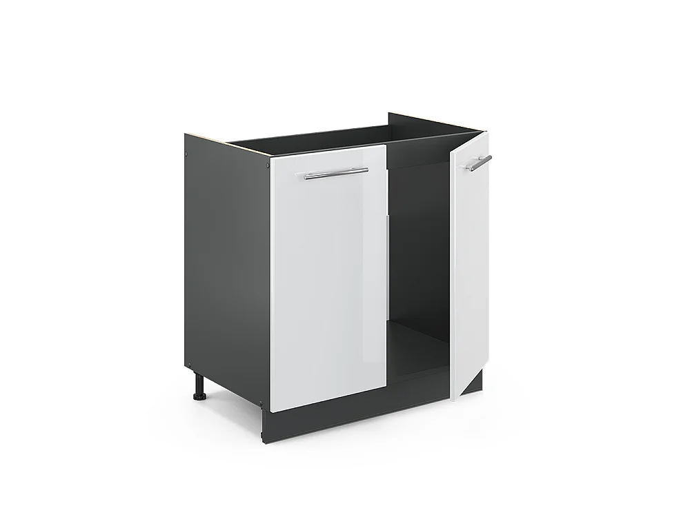Mobile lavello cucina bianco lucido 80x60x82 fame-line