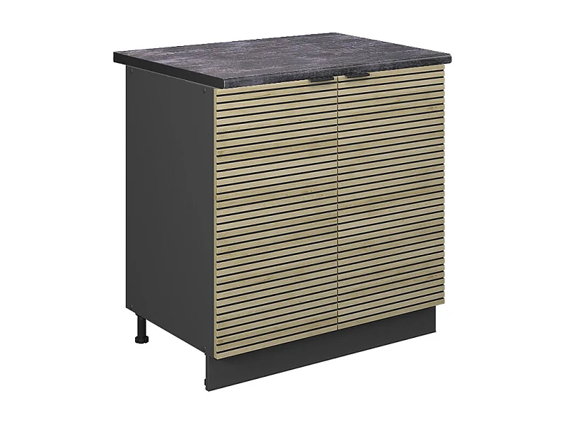 Szafka pod zlew panel dębowy 80x60x82 fame-line