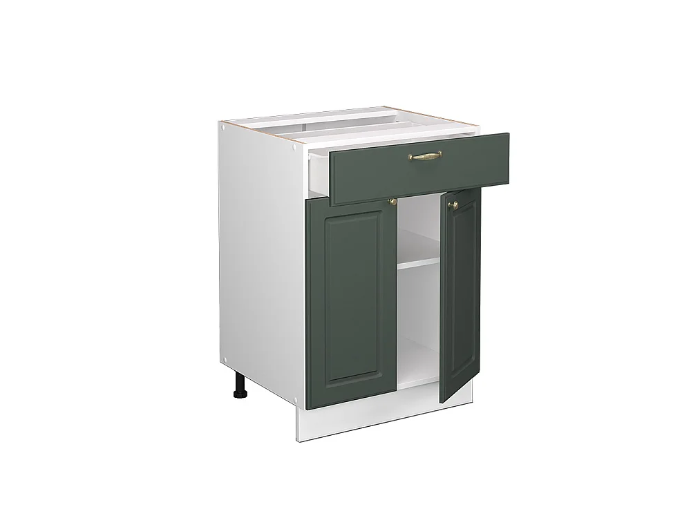 Meuble cuisine vert or campagne 60x60x82 fame-line
