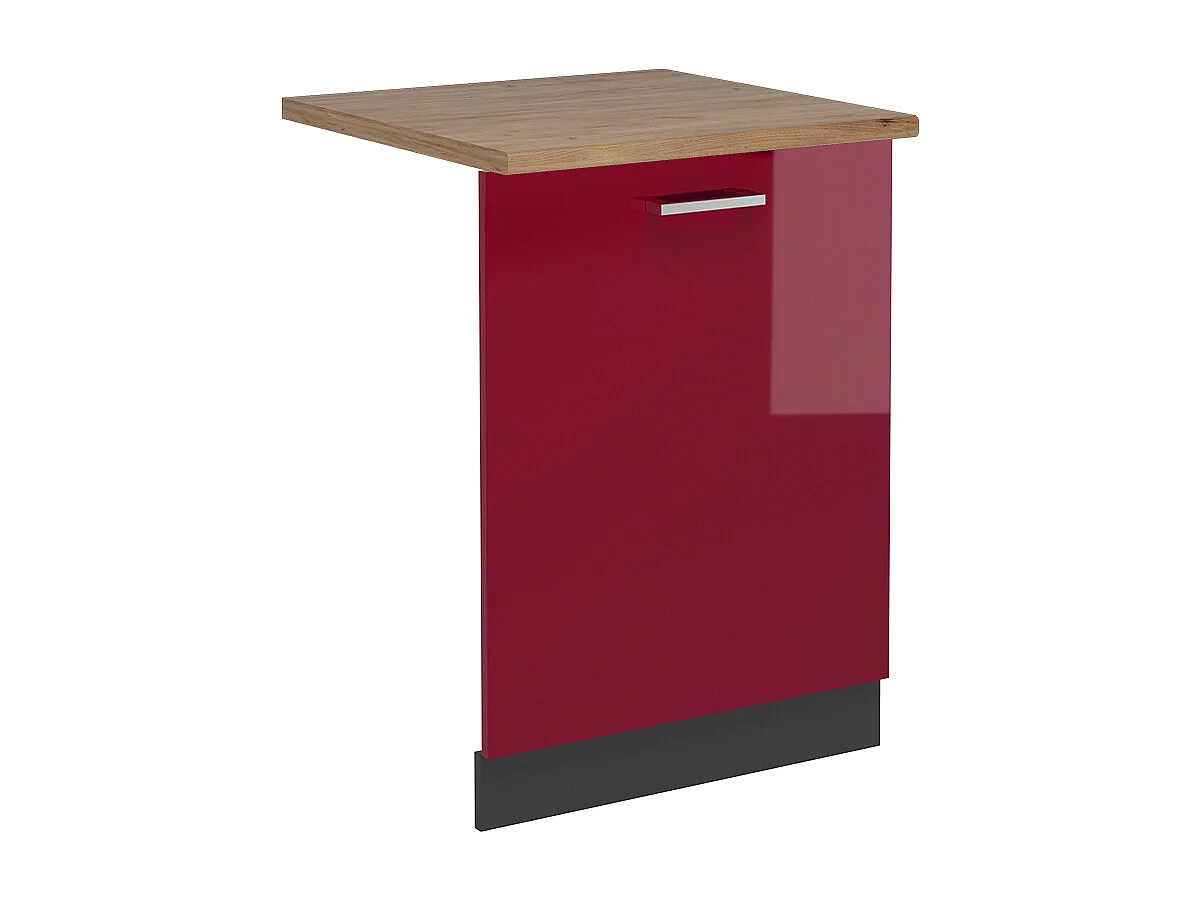Façade de lave-vaisselle rouge brillant 60x1.6x81.8 r-line