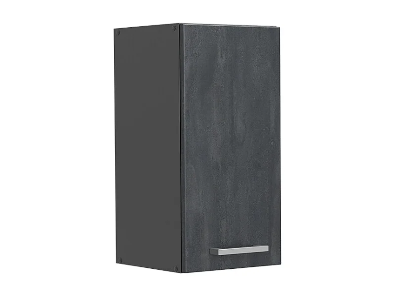 Elément haut de cuisine béton noir 30x31x60 r-line
