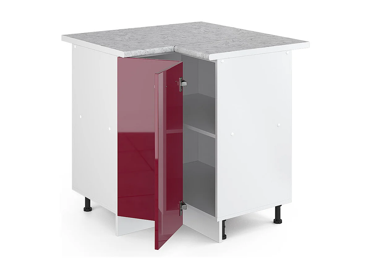 Meuble dangle rouge brillant 75.6x60x81.6 r-line