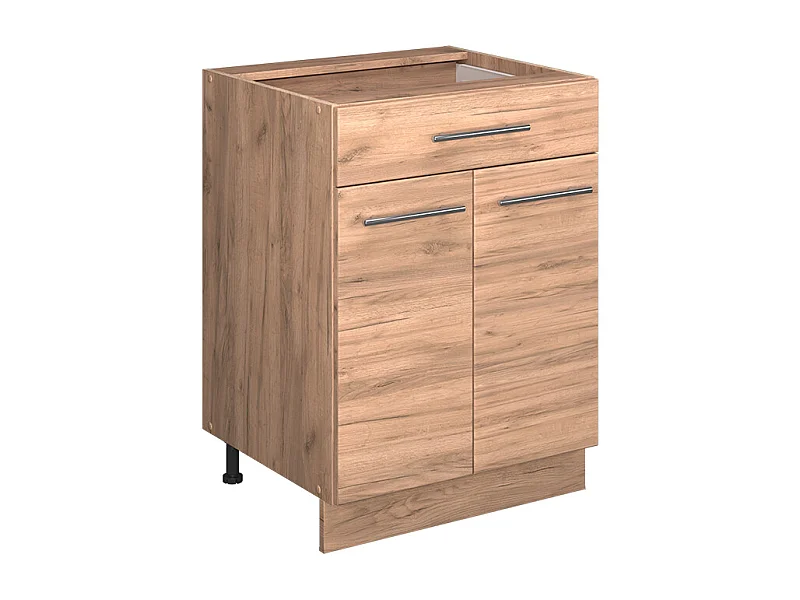 Mueble bajo de cocina roble dorado 60x60x82 fame-line