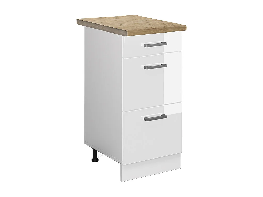 Mobiletto base per cucina bianco lucido 40x60x81.6 r-line