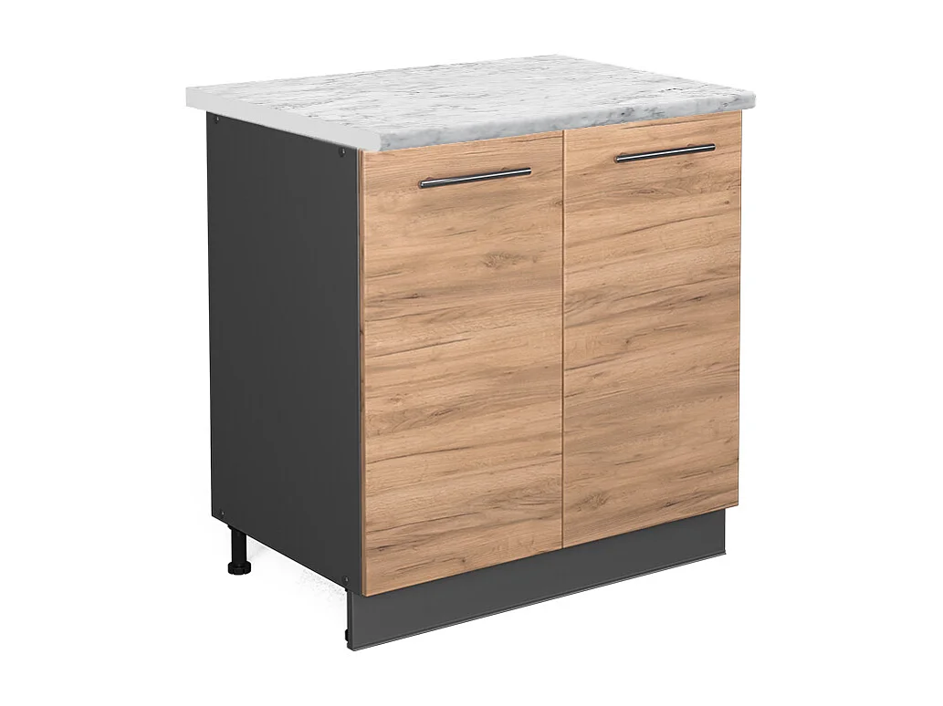 Armario bajo para fregadero roble dorado 80x60x82 fame-line