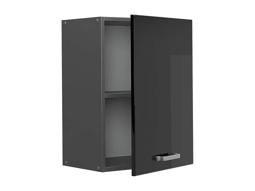 Hangkast zwart hoogglans 45x31x60 r-line