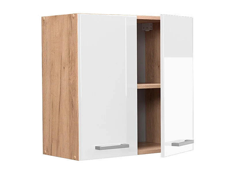 Elément haut de cuisine blanc haute brillance 60x31x60 r-line