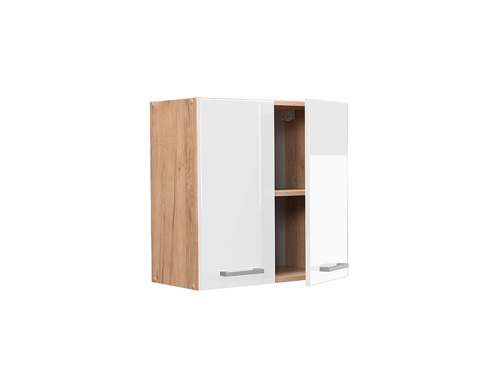 Elément haut de cuisine blanc haute brillance 60x31x60 r-line