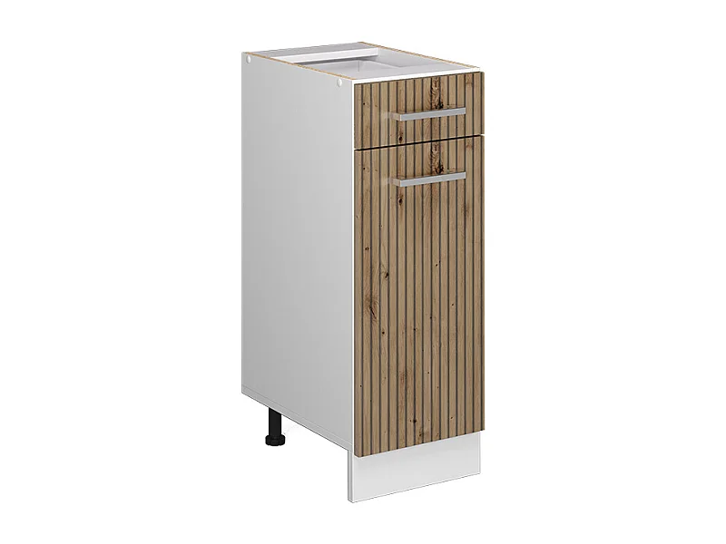 Mobiletto base per cucina rovere artigianale 30x46x81.6 r-line