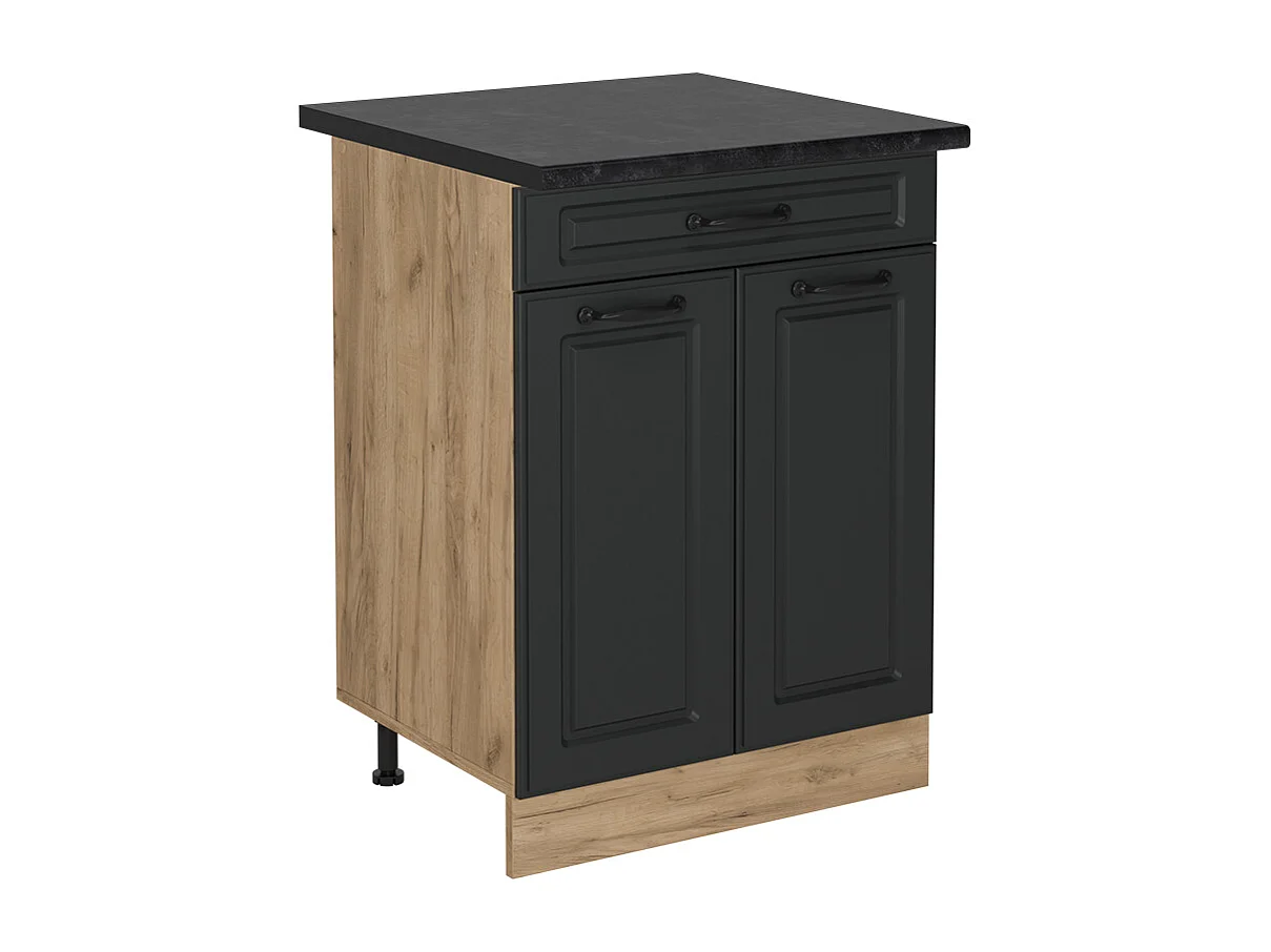 Küchenunterschrank anthrazit landhaus 60x60x81.6 r-line